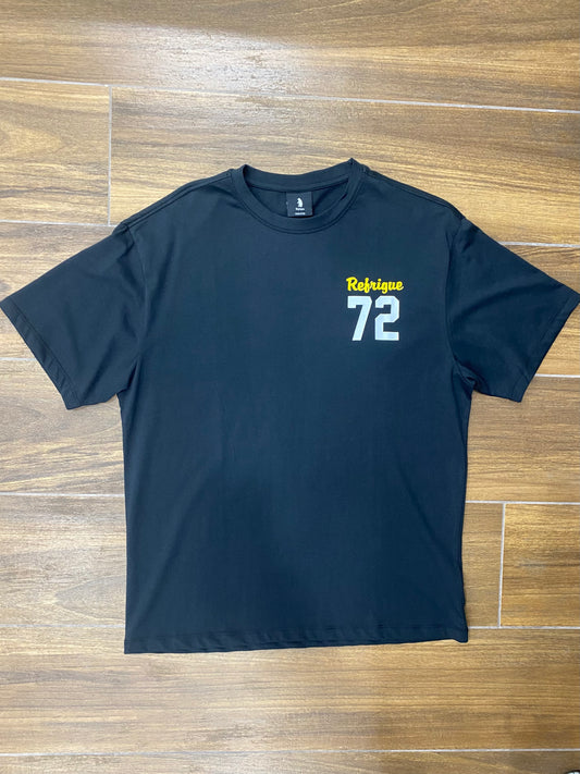 T-shirt nera Refrigue 72