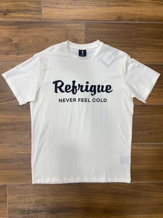T-shirt bianca stampa Refrigue